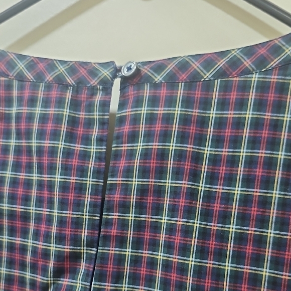 J. Crew Checkered Blouse with Lace Detail - Picture 13 of 14